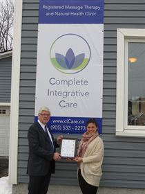David congratulates Complete Integrative Care, located in Bolton, on its Grand Opening