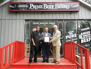 David congratulates Paradise Farms Prime Beef Bistro, located in Caledon East, on its Grand Opening (August 08, 2021)