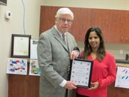On March 10, 2017, David welcomed SmileMakerz Dental Care, located in Caledon Village, to the community. Pictured with him is Dr. Shetty.