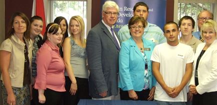 David Tilson, MP announces funding to help  Orangeville youth prepare for jobs